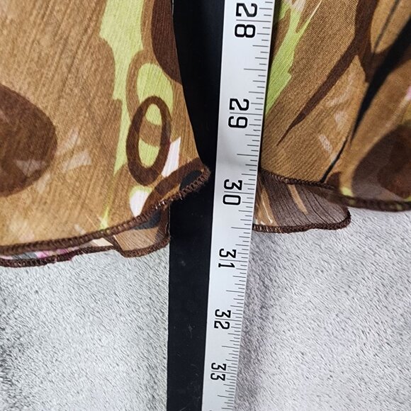 Womans Cato Printed Skirt Brown & Pink Geometric Pattern Plus Size 14/16W - Picture 9 of 10